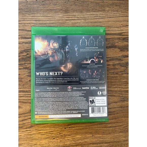 Mortal Kombat X Xbox One Video Game with Case - Picture 5 of 5